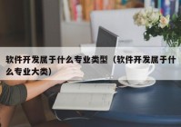 软件开发属于什么专业类型（软件开发属于什么专业大类）